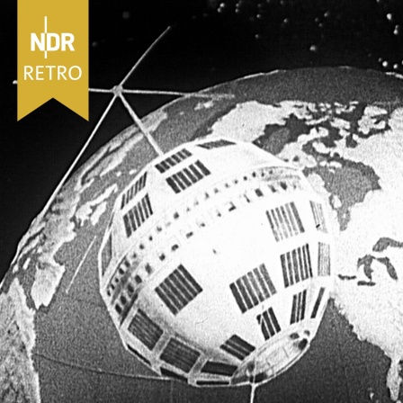 Modell des Nachrichtensatelliten "Telstar", 1962.