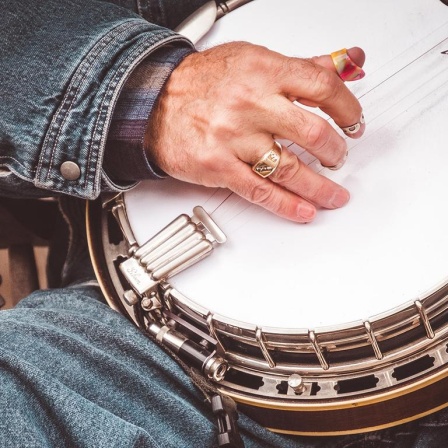 Ein Banjospieler