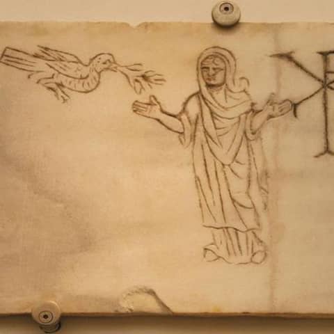 Römisches Grab mit christlicher Ikonographie