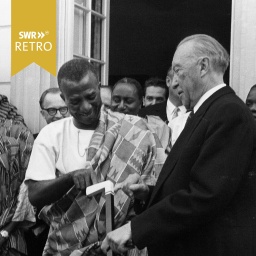 Staatspräsident von Togo Sylvanus Olympio und Konrad Adenauer 1961 Staatsbesuch BRD