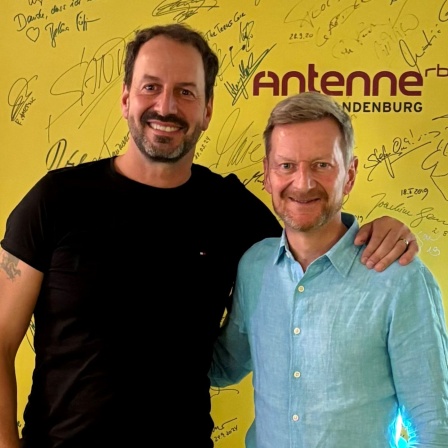 Michael Kessler zu Gast bei Antenne-Moderator René Hausmann, Bild: Antenne Brandenburg / René Hausmann