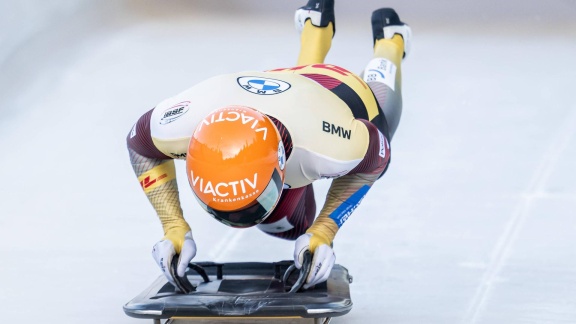 Sportschau Wintersport - Skeleton Der Männer In La Plagne - Der Erste Durchgang
