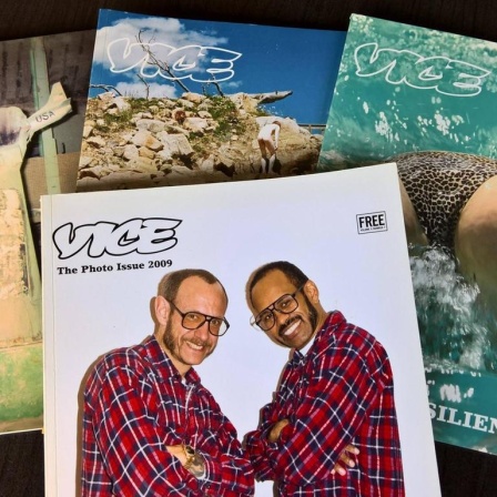 Vier gedruckte Ausgaben von "Vice"