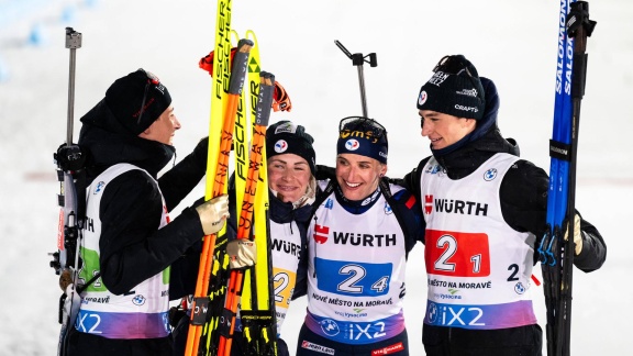 Sportschau Wintersport - Stimmen Und Analyse Zur Biathlon-mixed-staffel
