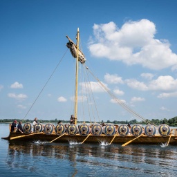 Archäologischer Park präsentiert originalgetreuen Nachbau eines römischen Ruderbootes (Bild: Imago/FUNKE Foto Services/STEFAN AREND)
