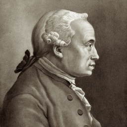 Zeitgenössisches gemaltes Porträt von Immanuel Kant.