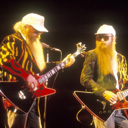 ZZ Top bei einem Auftritt Anfang der 80er-Jahre (Archivbild)