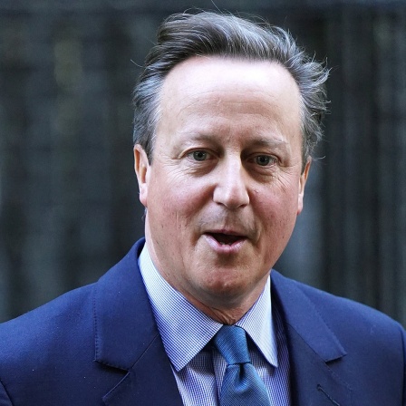 David Cameron, ehemaliger Premierminister von Großbritannien, verlässt die Downing Street.