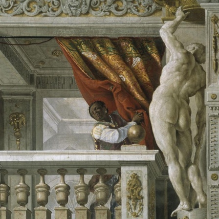 Ausschnitt aus den Fresken von Michele Colonna und Agostino Mitelli im Palazzo Pitti, Florenz. 