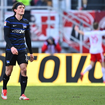 Enttäuschter Fabian Reese nach Hertha Niederlage gegen Regensburg