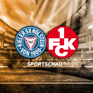 Logo Holstein Kiel gegen 1. FC Kaiserslautern