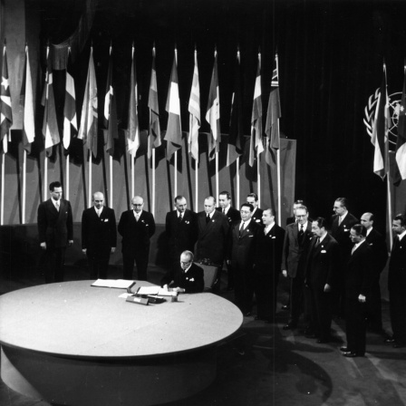 Unterzeichnung der "Charta der Vereinten Nationen", 1945