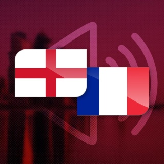 Frankreich gegen England im Audio-Livestream