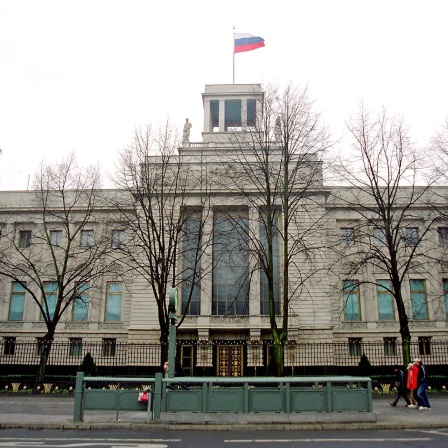 Das Gebäude der Russischen Botschaft in Berlin