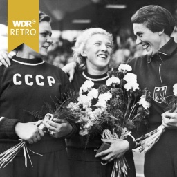 Siegerehrung Kugelstoßerinnen Olympische Spiele 1952, Marianne Werner ganz rechts 