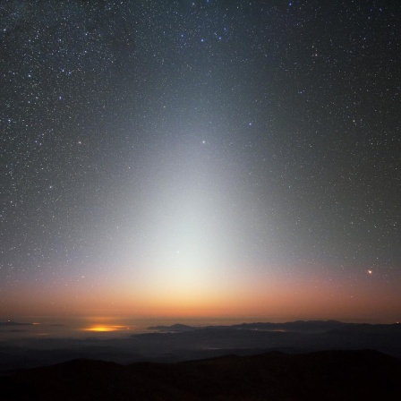 Das Zodiakallicht, beobachtet vom Observatorium La Silla in Chile 