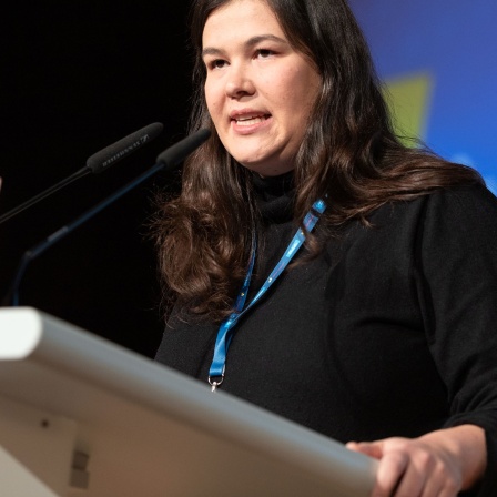 Politik-Wissenschaftlerin Franziska Brandmann aus Grevenbroich spricht beim Bundeskongress der FDP-Jugendorganisation "Junge Liberale".