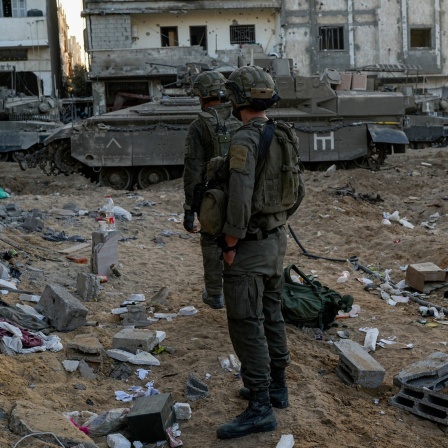 Israelische Soldaten während einer Bodenoperation im Gazastreifen