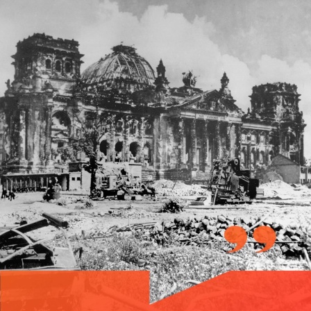 Zerstörter Reichstag nach Kriegsende, Berlin