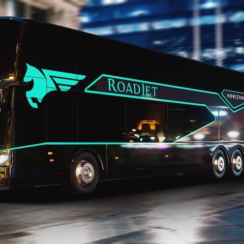 Der neue Fernbus-Anbieter Roadjet setzt auf Komfort an Bord, will aber trotzdem relativ niedrige Ticketpreise anbieten.