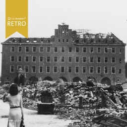 Das nach dem Krieg zerstörte Volkshaus in Bremen