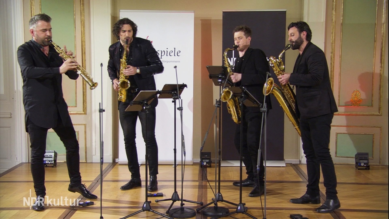 Das SIGNUM saxophone quartet spielt in Bad Doberan