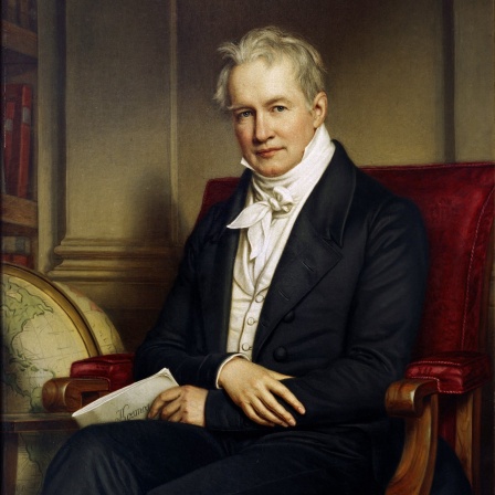 Der Naturforscher Alexander von Humboldt auf einem Gemälde von Joseph Stieler
