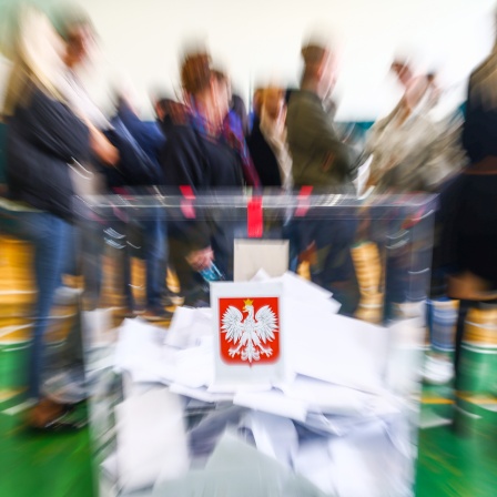 Wahl zum polnischen Parlament © picture alliance/ NurPhoto/ Beata Zawrzel