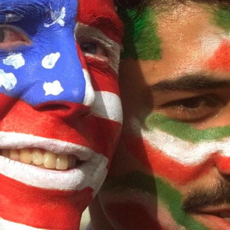Fans der USA und dem Iran bei der WM 1998