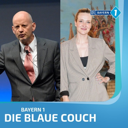 Sondersendung zur US-Wahl, Prof. Stephan Bierling, USA-Experte, und Ariane Alter, Wahl-New Yorkerin auf der Blauen Couch