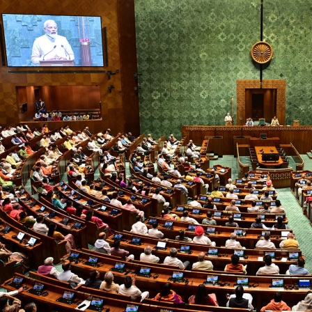 Indien Premierminister Modi weiht das neue Parlament in Neu Delhi ein  
