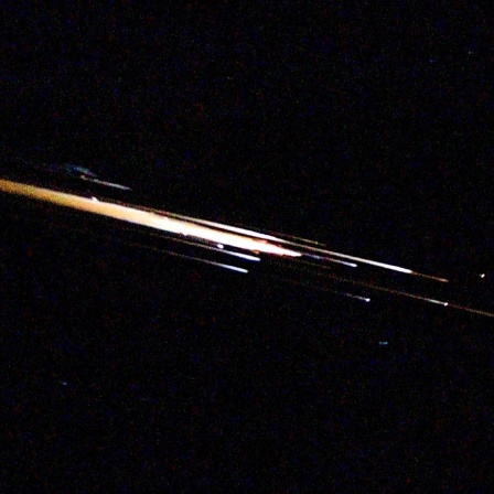 Mysteriöser Lichtschweif am Himmel! - Was war da los? - Starlink-Satellit verglüht (79)