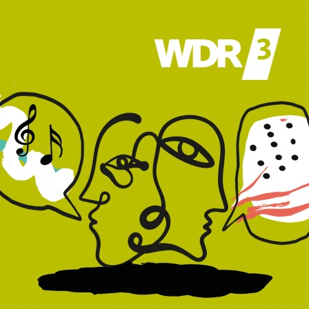 Illustration zu WDR 3 Open Diskurs: Zwei Gesichter im Profil mit Sprechblasen.