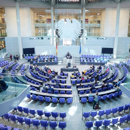 Plenarsaal während der Sitzung des Deutschen Bundestags am 9. November 2022 in Berlin: Mit 736 Abgeordneten ist der Deutsche Bundestag so groß wie nie zuvor, Überhang- und Ausgleichmandate haben ihn aufgebläht. Seit Jahren werden deshalb Reformvorschläge erarbeitet, erfolgreich war bisher keiner.