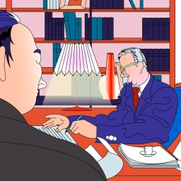 Illustration zur Hörspielserie "Die Erschöpften".