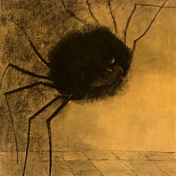 Die Spinne, 1881, Odilon Redon