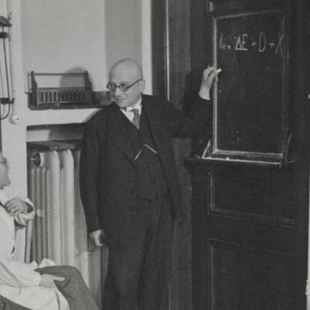 Fritz Haber bei einer Vorlesung