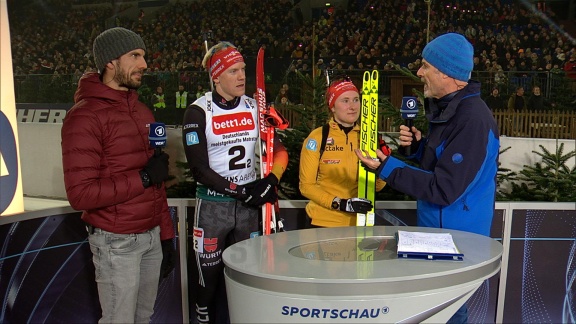 Sportschau Wintersport - Die Mixed-verfolgung Auf Schalke - Die Analyse Und Stimmen