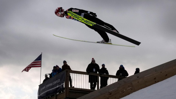 Sportschau Wintersport - Skispringen 'super Team' In Lake Placid - Der 1. Durchgang