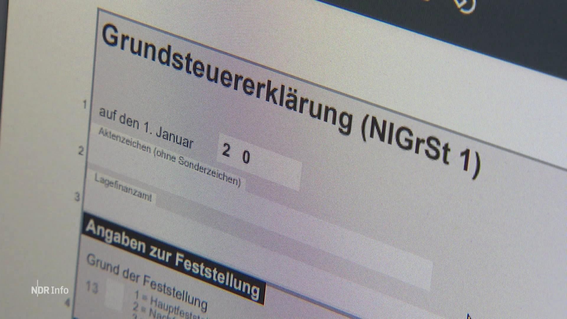NDR Info: Frist zur Abgabe der Grundsteuererklärung läuft ab | ARD ...