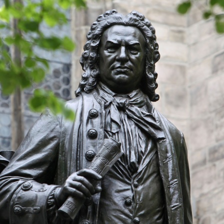 Das Denkmal des Komponisten Johann Sebastian Bach in Leipzig