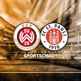 Logo SV Wehen Wiesbaden gegen FC St. Pauli
