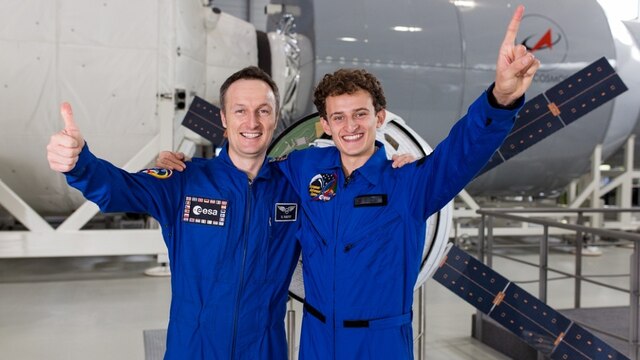 Der Mond-Check / Julian mit Astronaut Matthias Maurer | Bild: BR / megaherz GmbH / HF Hopfner