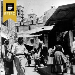 Natzareth Old Market in Israel, 1963.