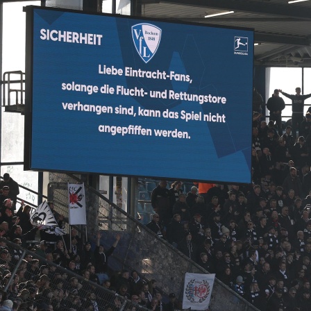 Stadionansage beim Bundesligaspiel zwischen Bochum und Frankfurt