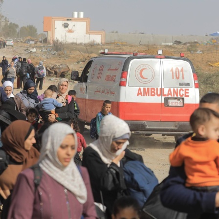 Ein Rettungswagen im Gazastreifen.