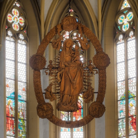 Riemenschneider-Madonna, Wallfahrtskirche Maria im Weingarten, Volkach, Mainfranken