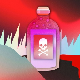 Eine Giftflasche auf dem Cover der zweiten Episode von YUME Leaks: Toxic