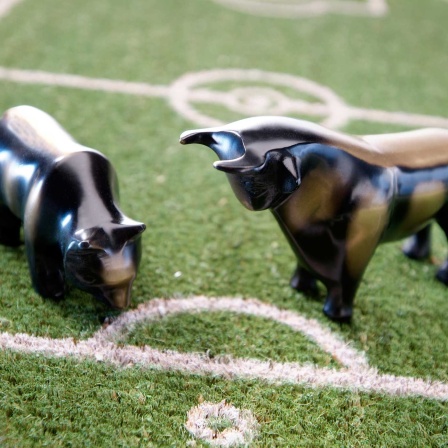 Symbolbild: Fußball und Finanzmarkt (Bild: picture-alliance/EB-Stock)