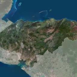 Luftaufnahme von Honduras.